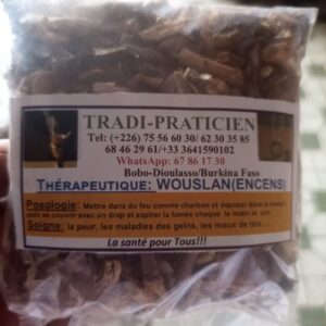 Pharmacopée Kona-Dia produit Wouslan ( Encens)